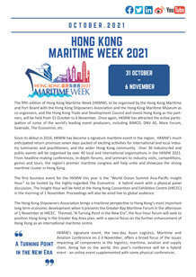 Hong Kong Maritime Week 2021 E-Bulletin No. 1